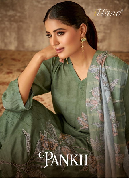 Pankh By Itrana Muslin Silk Digital Printed Dress Material Wholesale Shop In Surat
